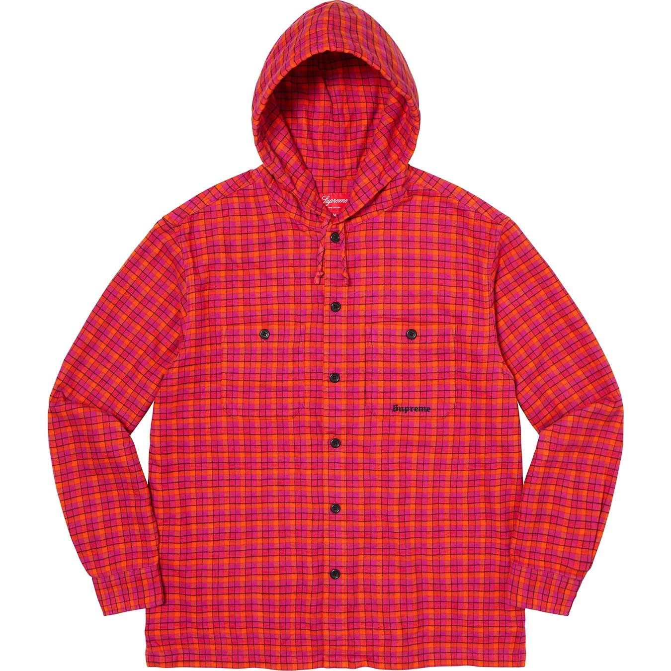 Mini Plaid Hooded Shirt view 8